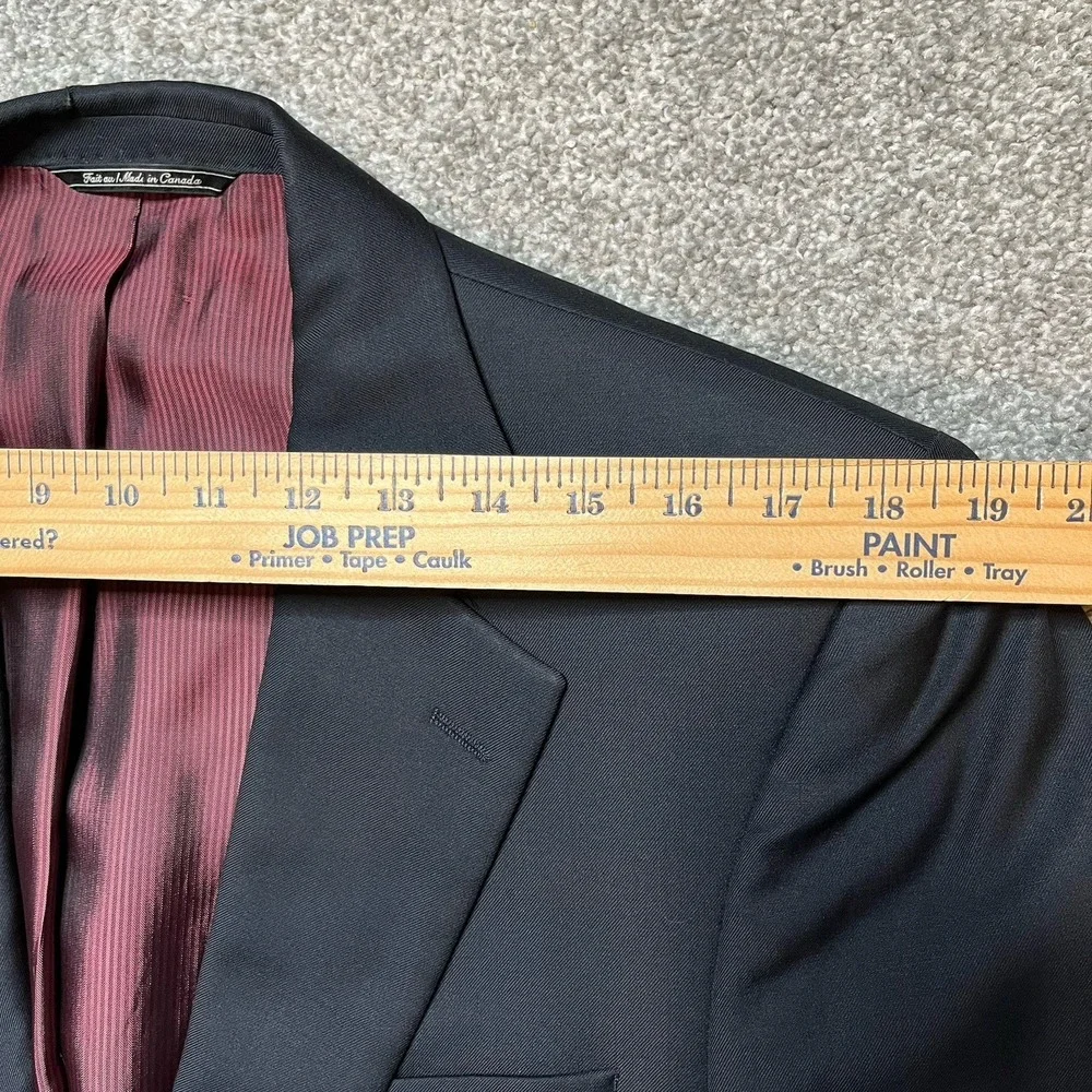 Jack Victor Loretowood Men's Blazer Jacket Super 110's 42 XL Italy 100% Wool